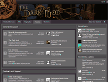 Tablet Screenshot of forums.thedarkmod.com
